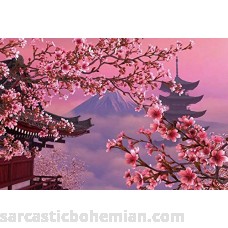 1000 Piece Cherry Blossoms Puzzles Wooden Spring Mount Fuji Jigsaw Puzzle for Adult  B07MC7LGX2